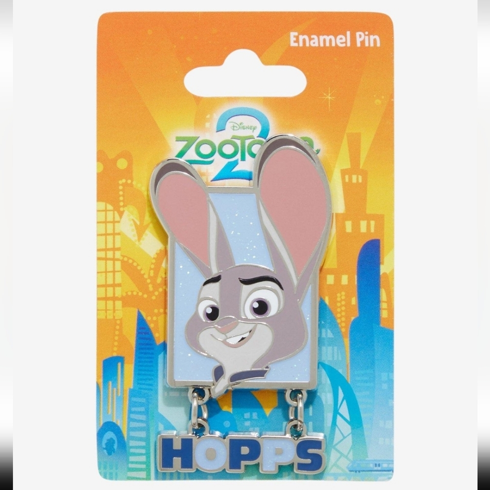NWT Disney Zootopia 2 Judy Hopps Portrait Enamel Pin